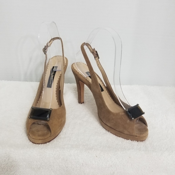 Beverly Feldman suede heels - Picture 1 of 8